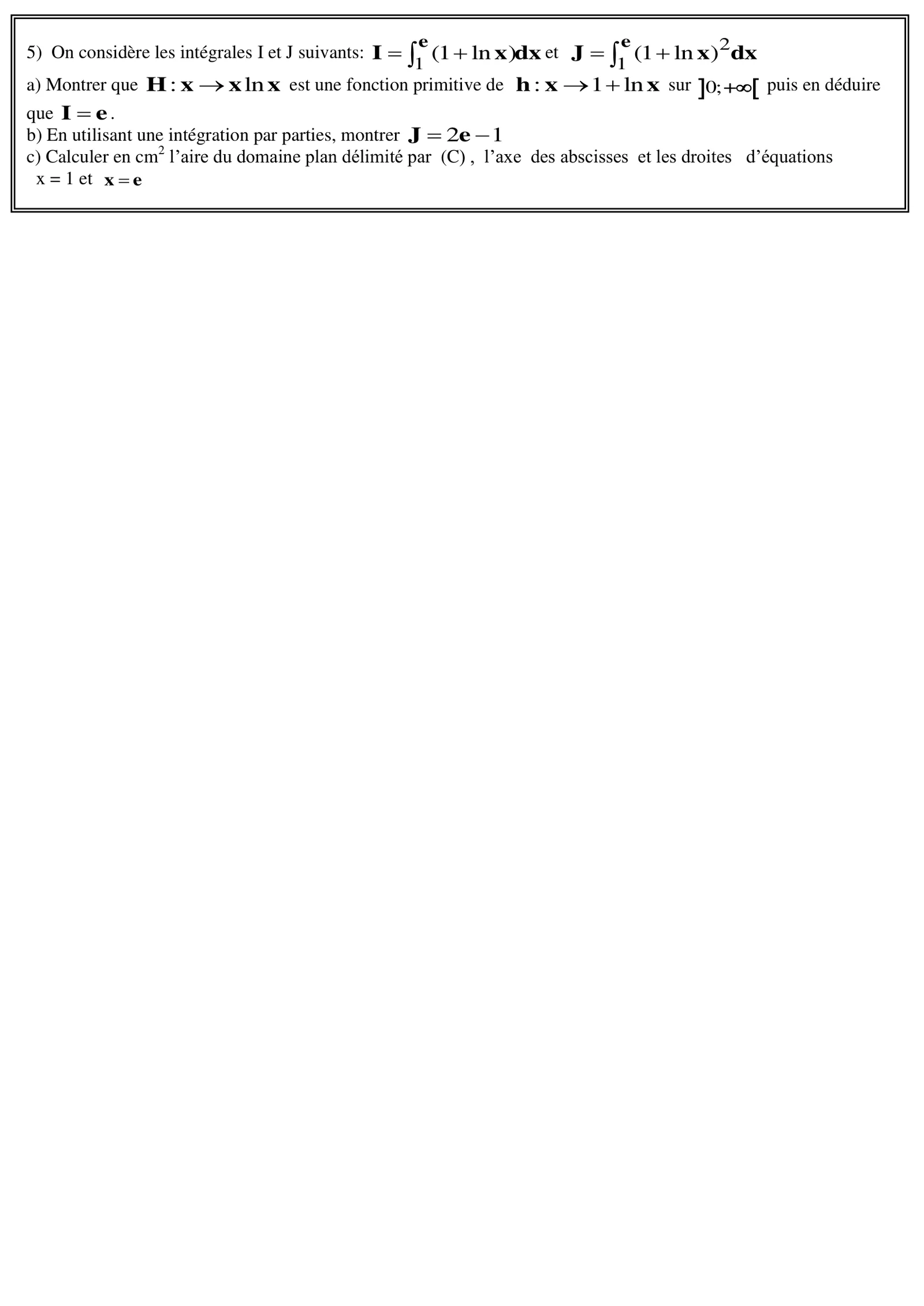 Sujet Math Bac PC 2014 page 2
