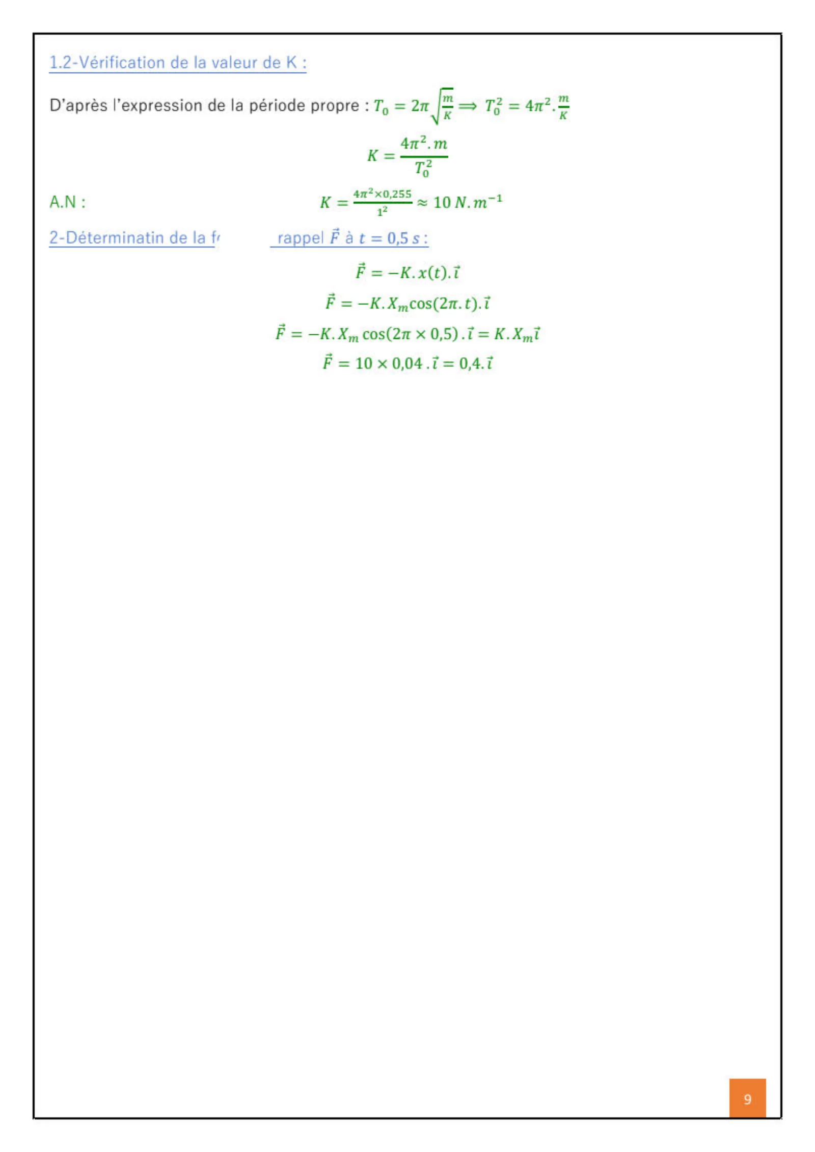 Corrige Physique Bac PC 2019 page 9