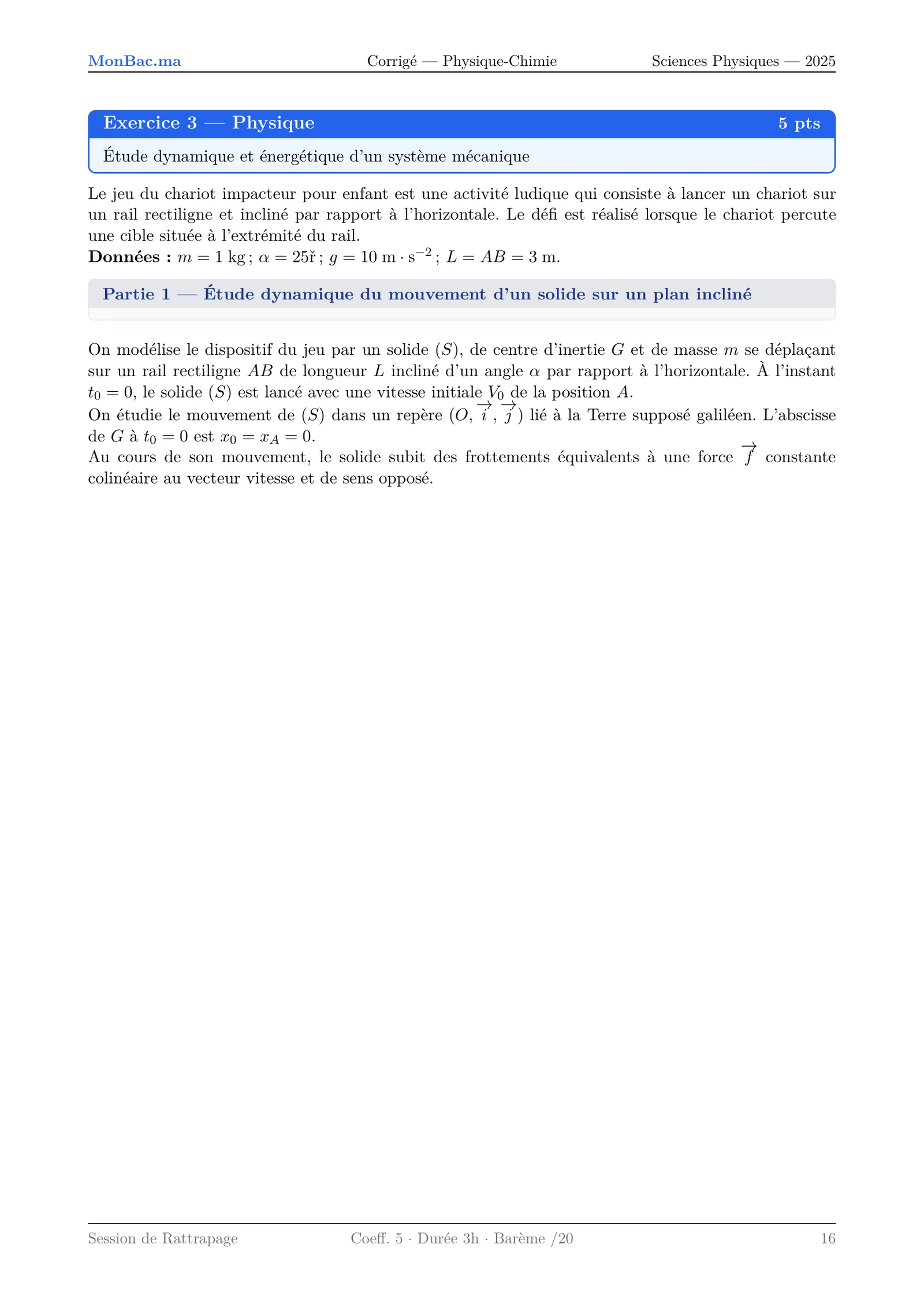 Corrige Physique Bac PC 2025 page 16