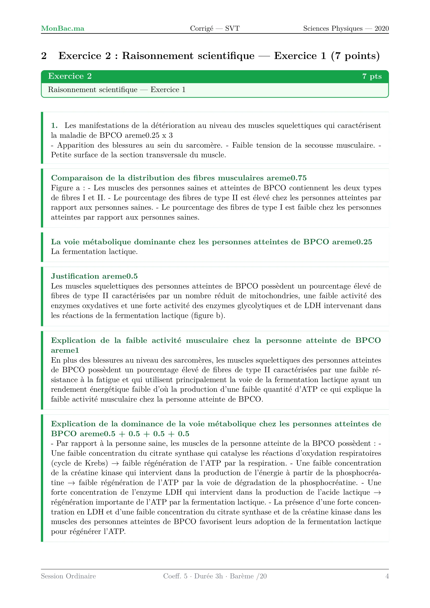 Corrige SVT Bac PC 2020 page 4