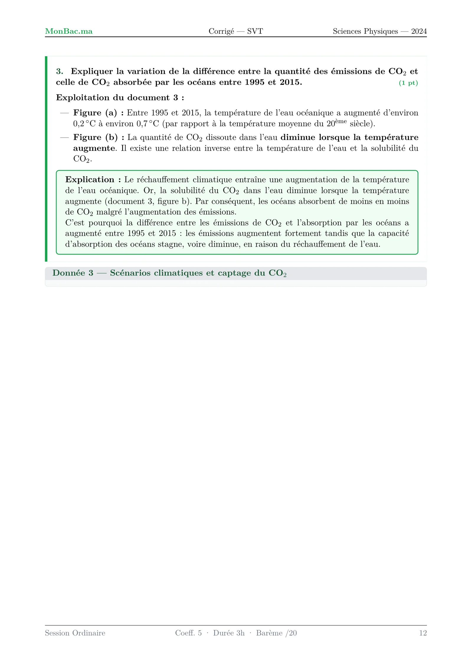 Corrige SVT Bac PC 2024 page 12
