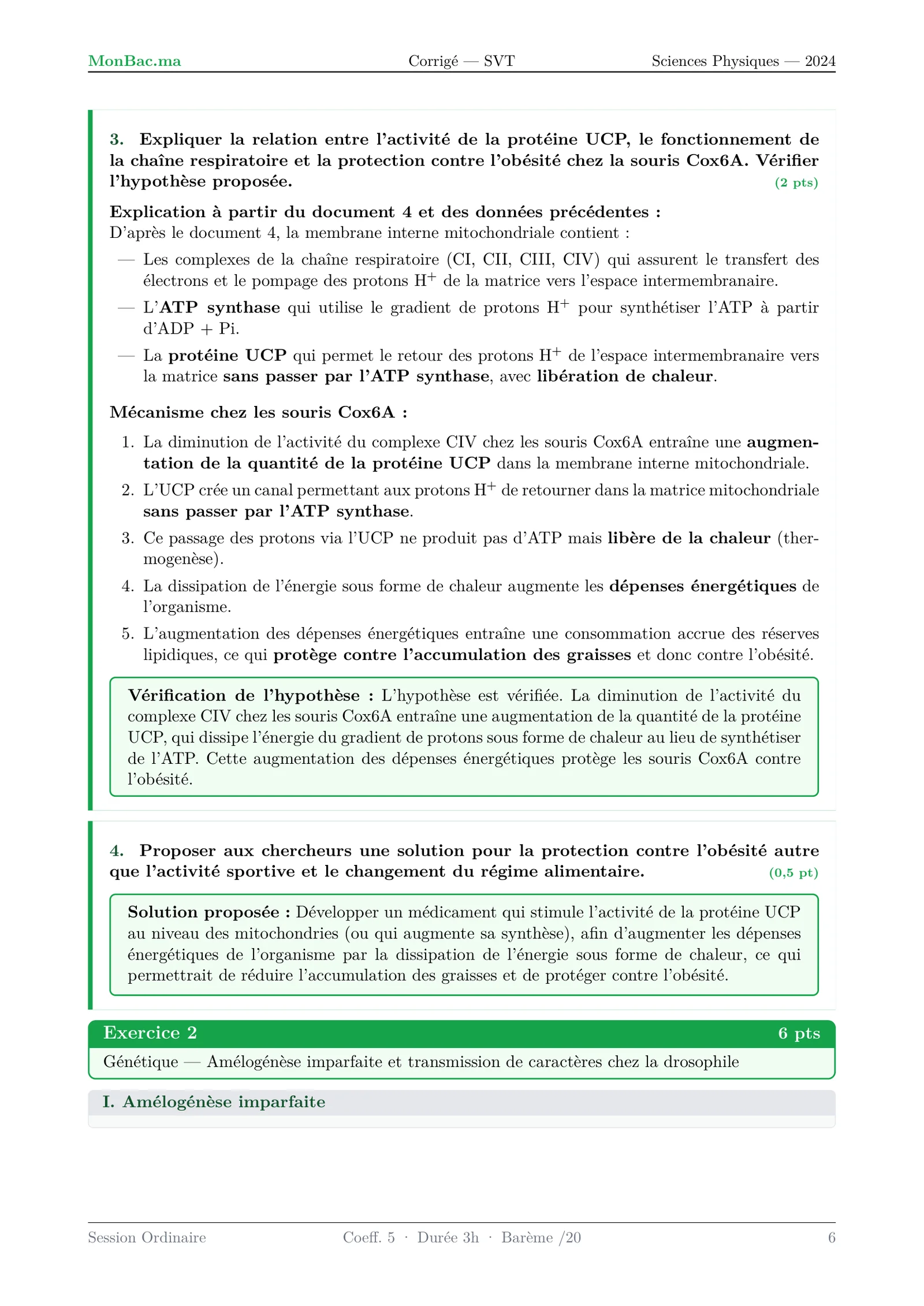 Corrige SVT Bac PC 2024 page 6