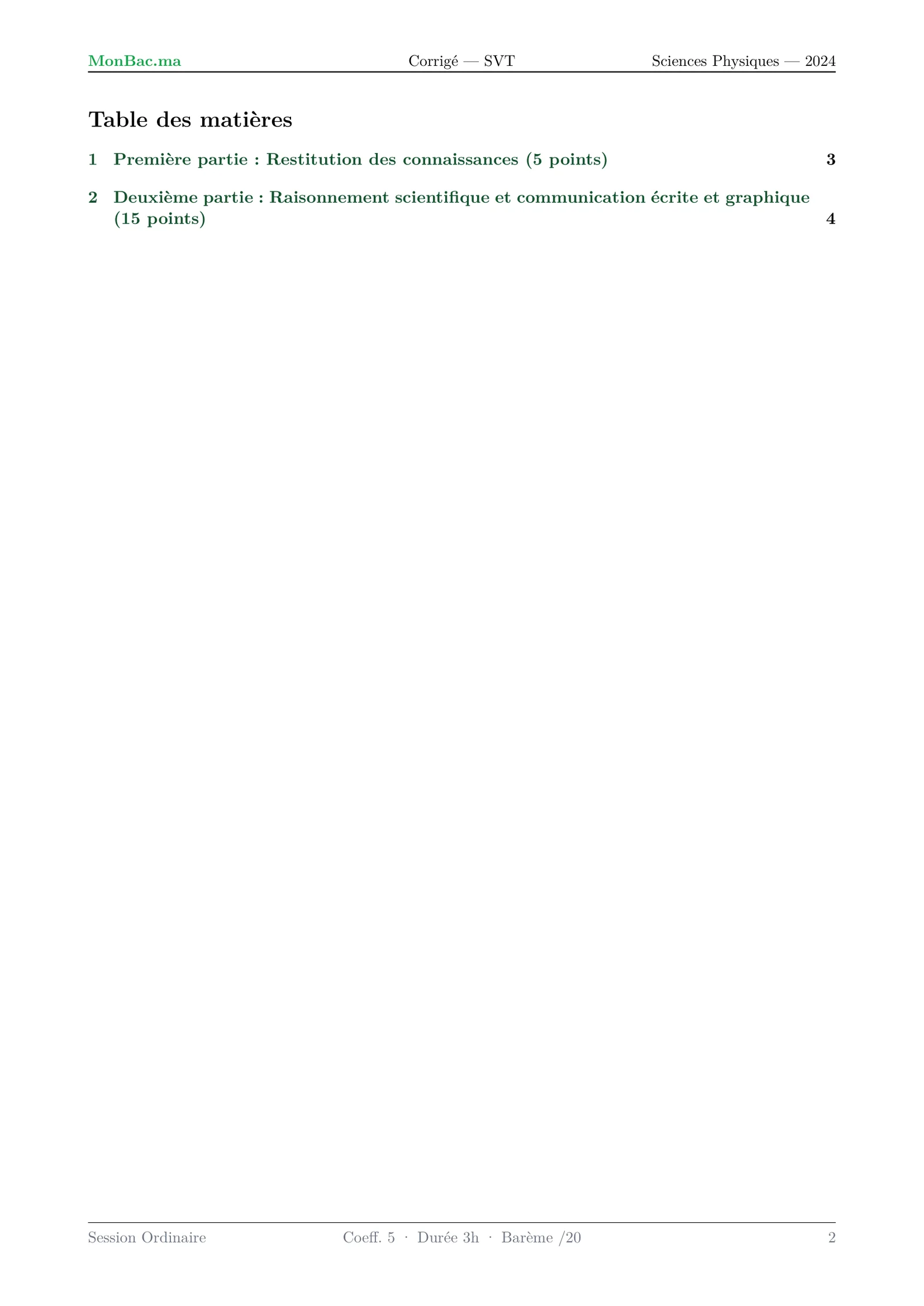 Corrige SVT Bac PC 2024 page 2