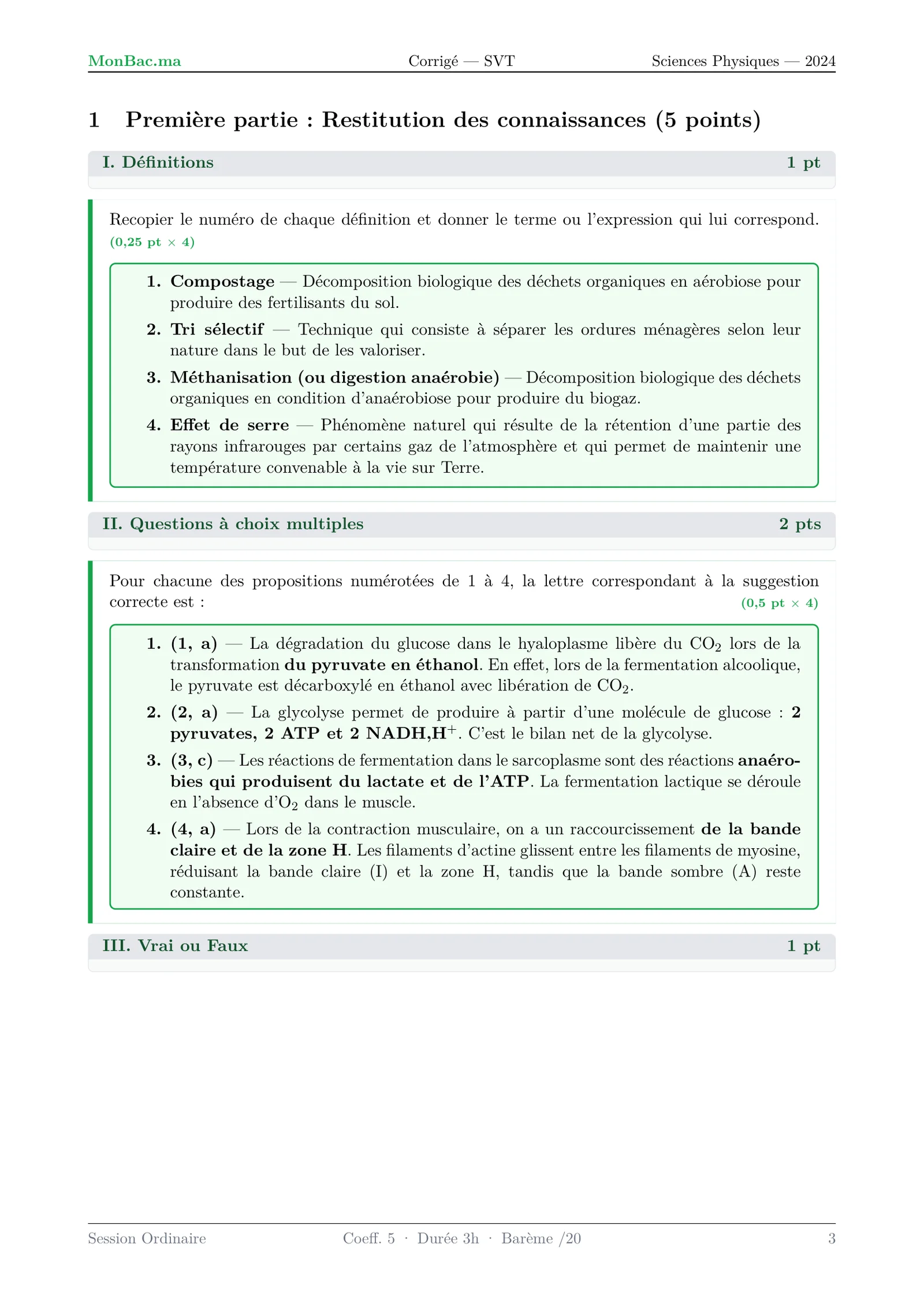 Corrige SVT Bac PC 2024 page 3