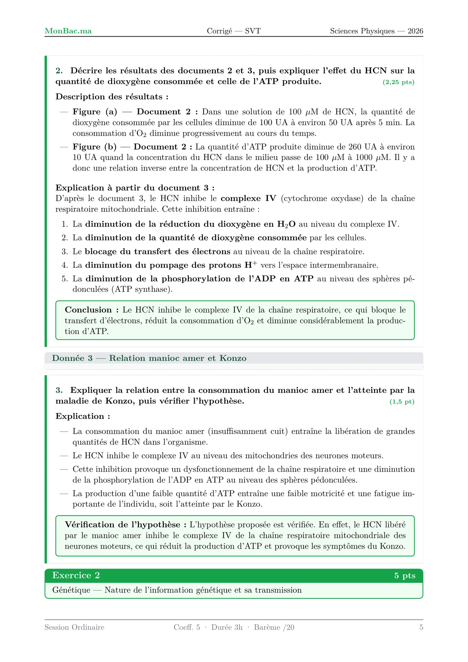 Corrige SVT Bac PC 2026 page 5
