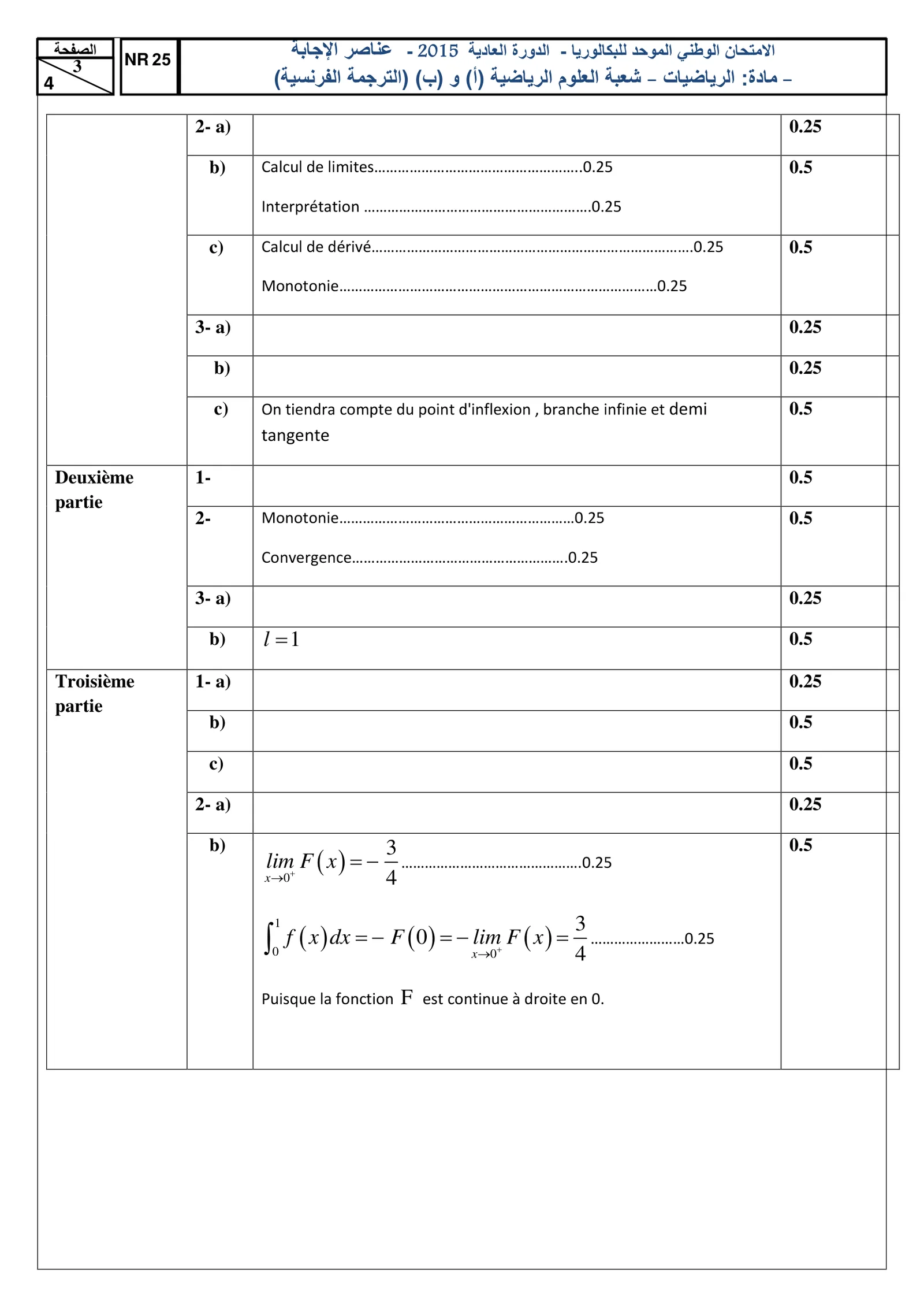 Corrige Math Bac SM 2015 page 3