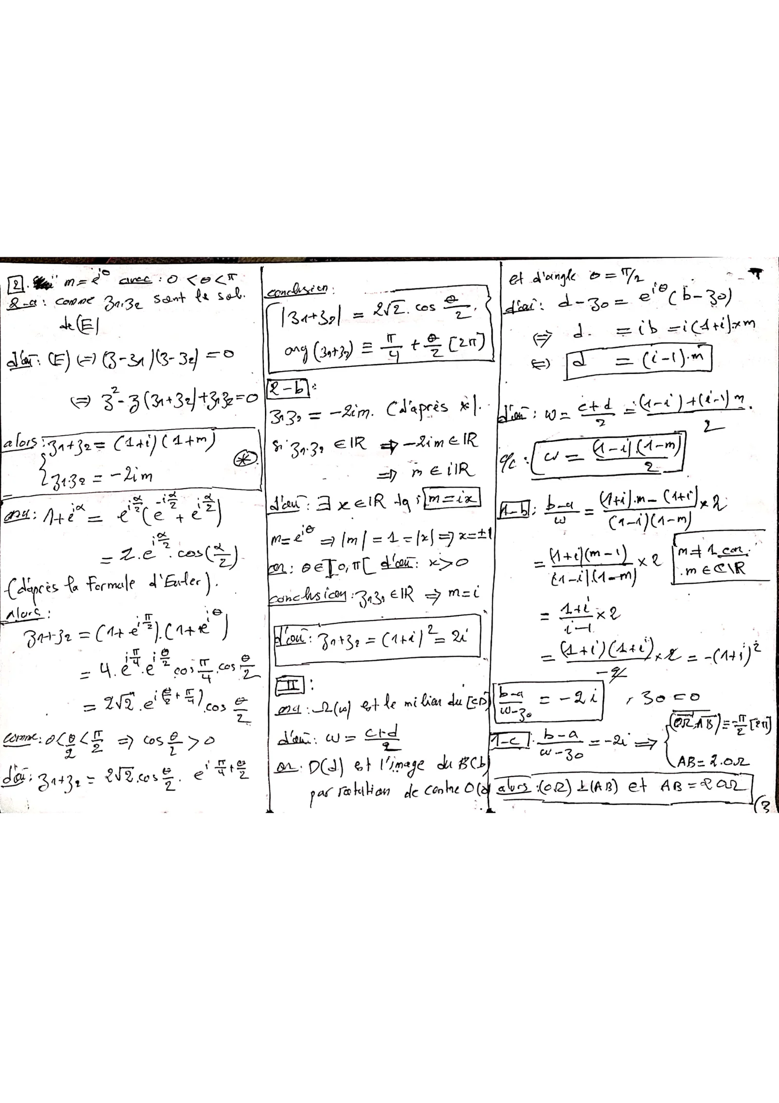 Corrige Math Bac SM 2019 page 3