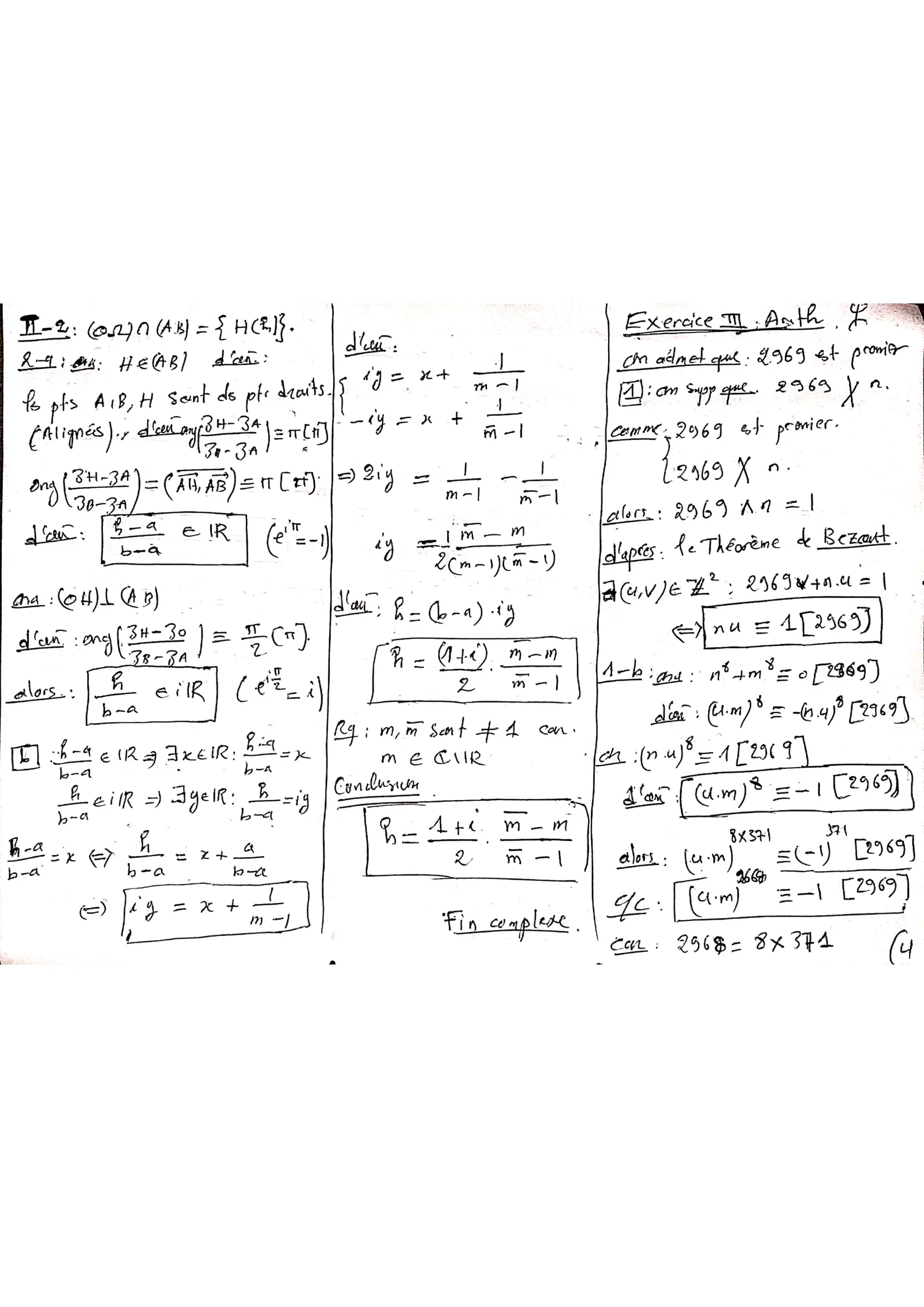 Corrige Math Bac SM 2019 page 4