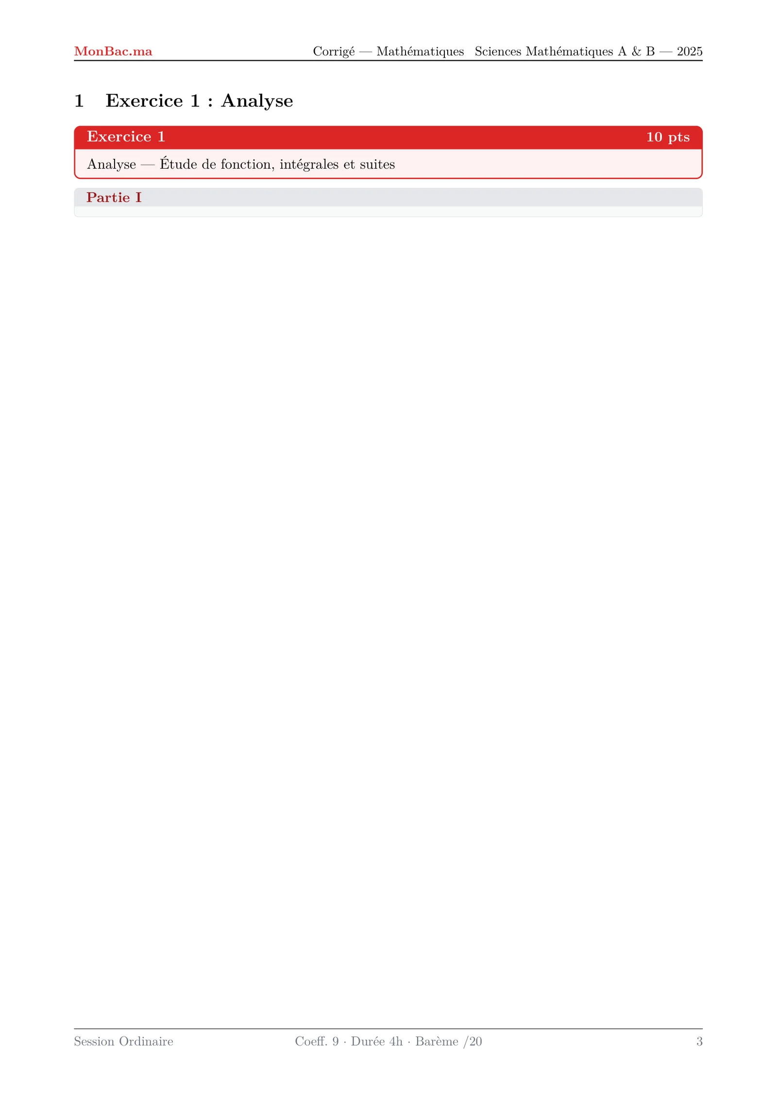 Corrige Math Bac SM 2025 page 3