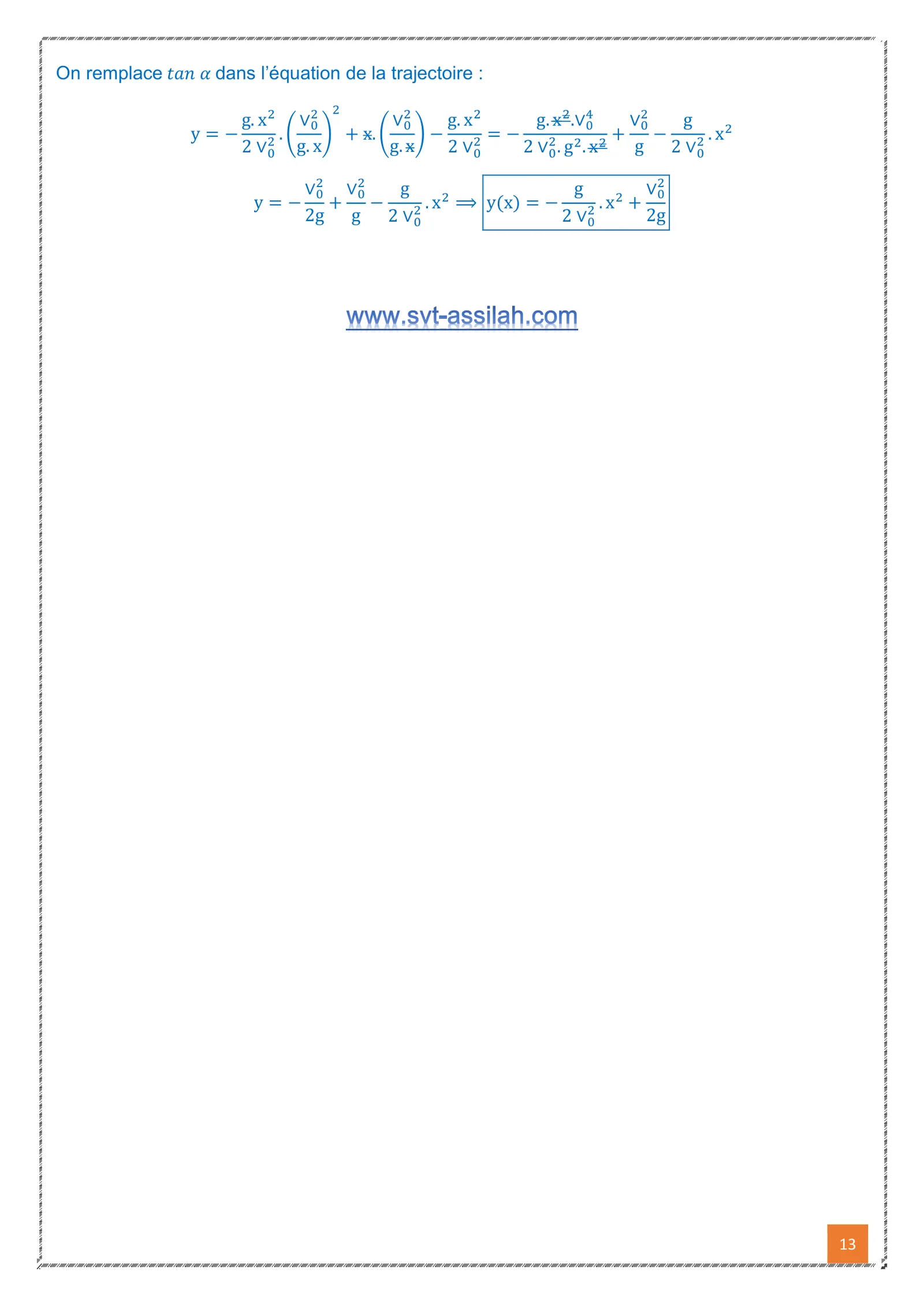 Corrige Physique Bac SM 2020 page 13