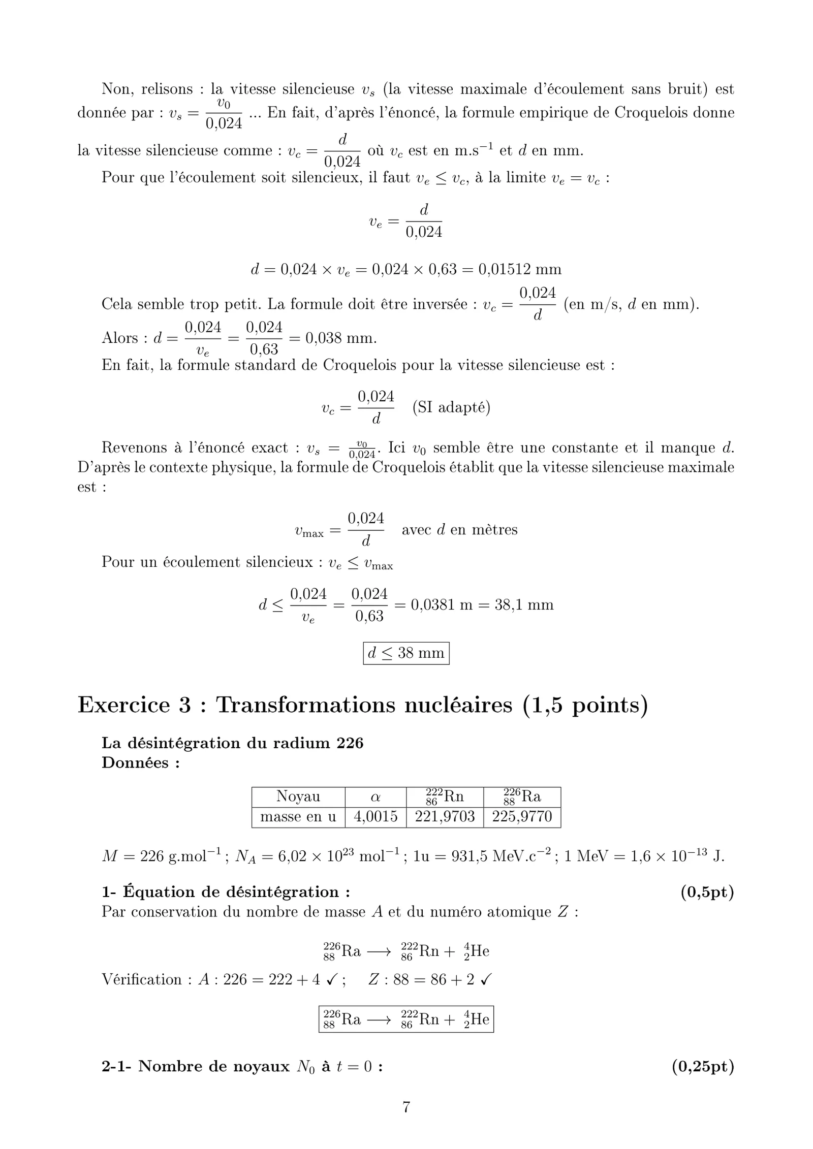 Corrige Physique Bac SM 2025 page 7