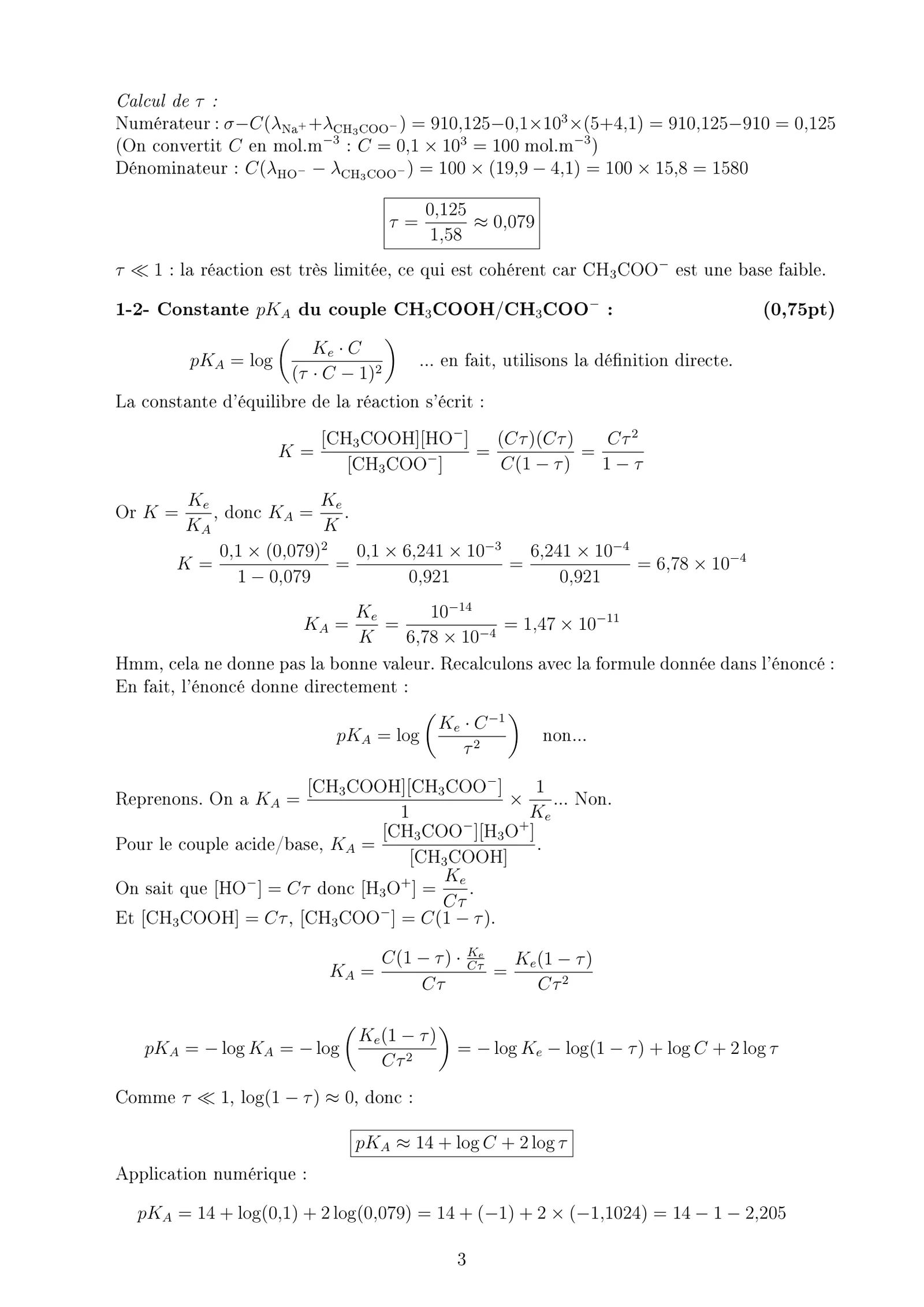 Corrige Physique Bac SM 2025 page 3