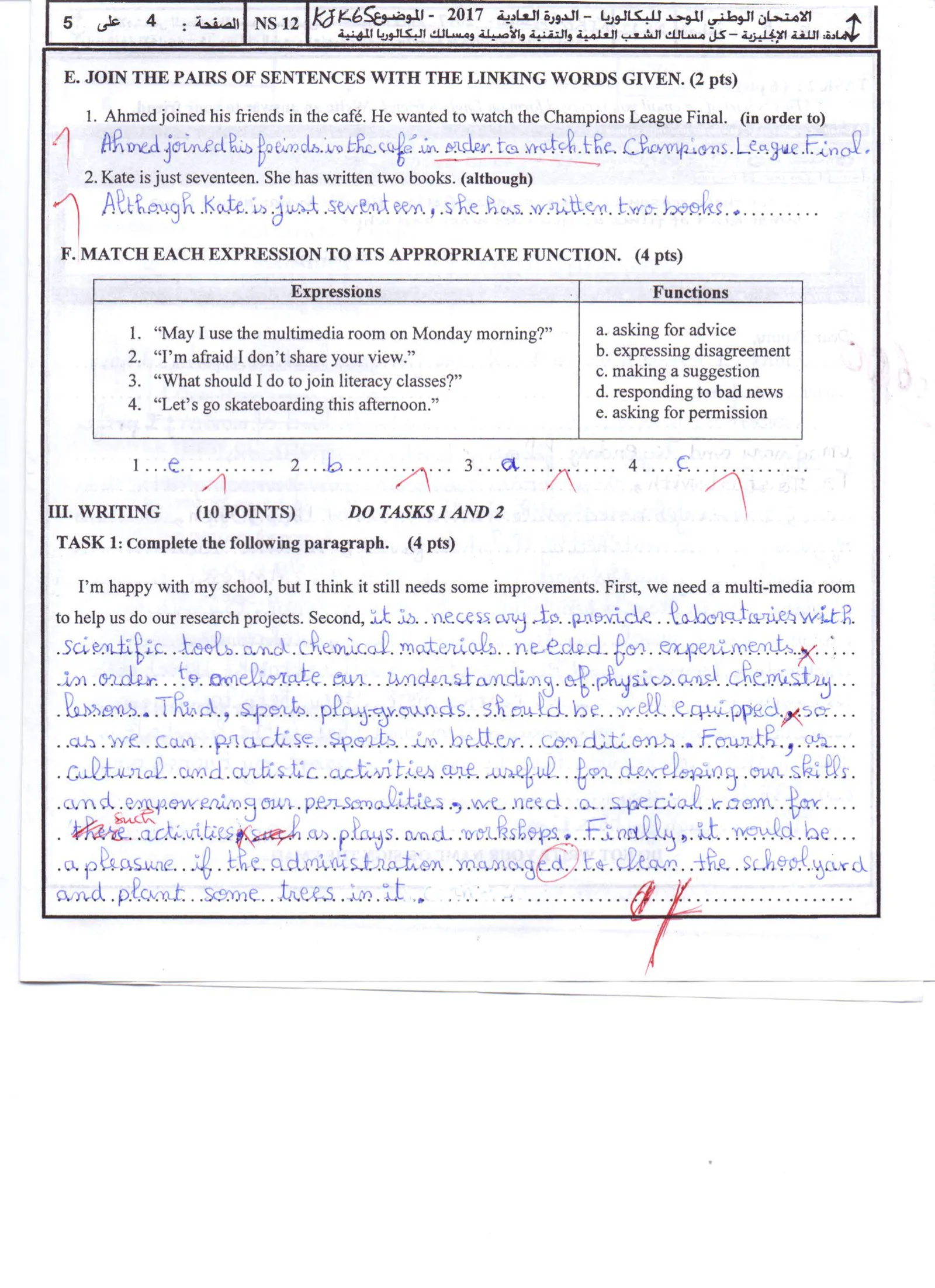 Sujet Anglais Bac SVT 2017 page 10
