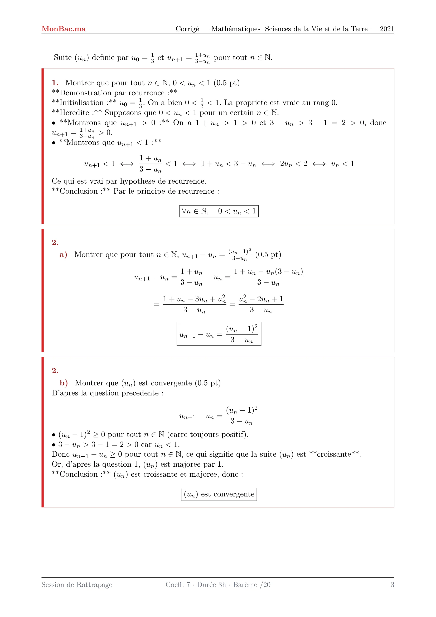 Corrige Math Bac SVT 2021 page 3
