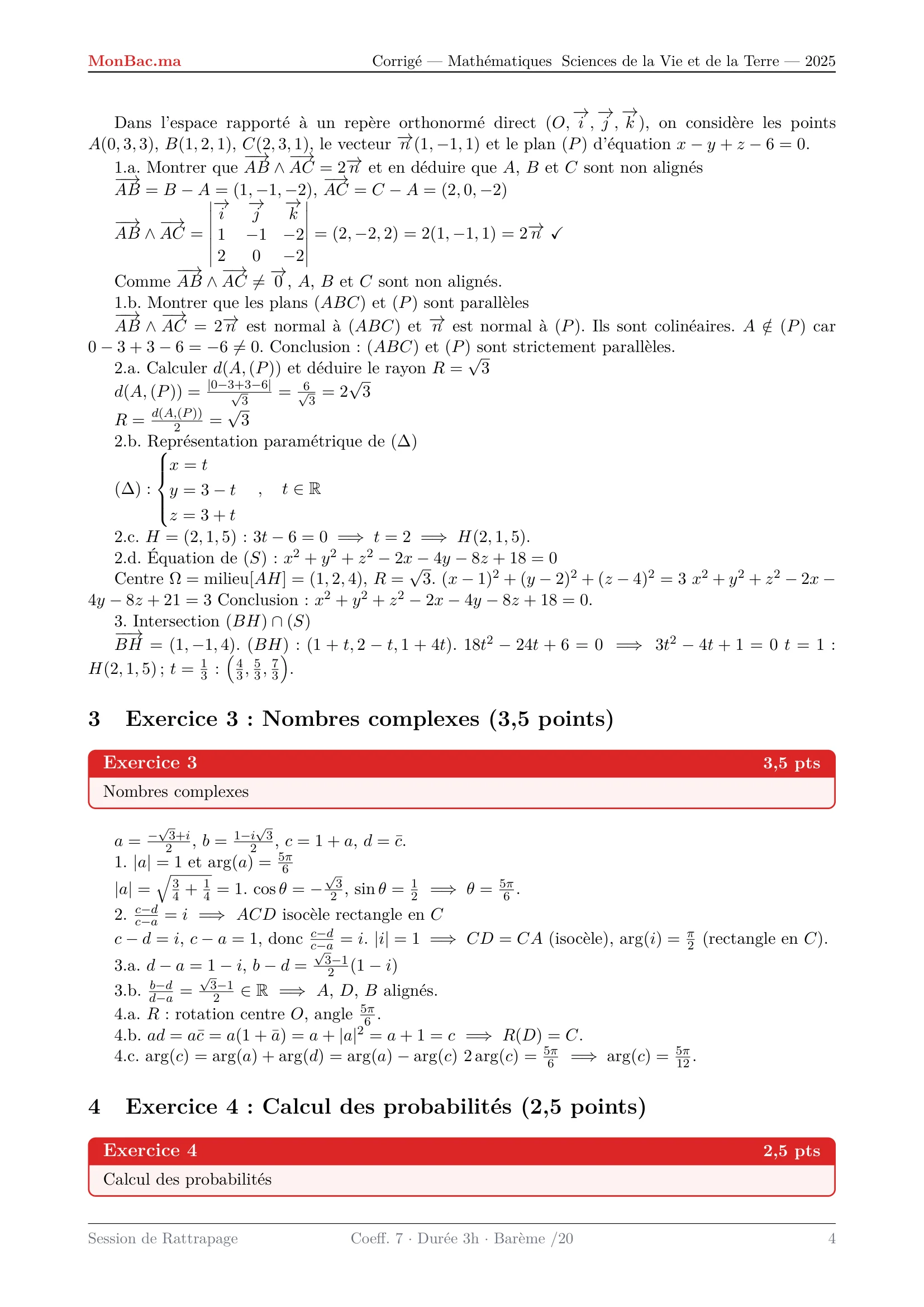 Corrige Math Bac SVT 2025 page 4