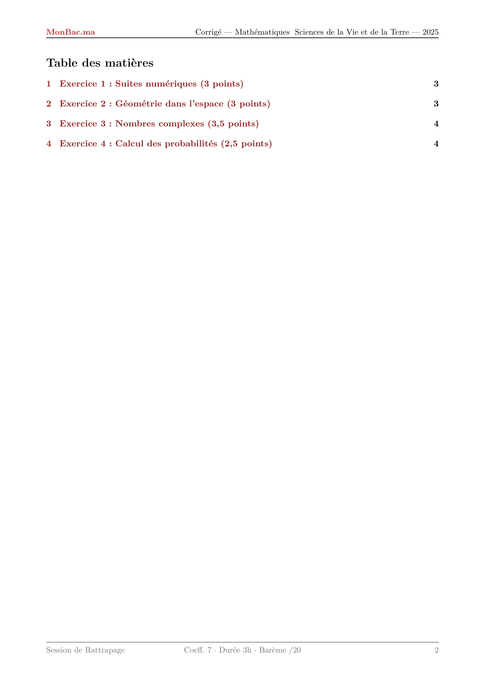 Corrige Math Bac SVT 2025 page 2