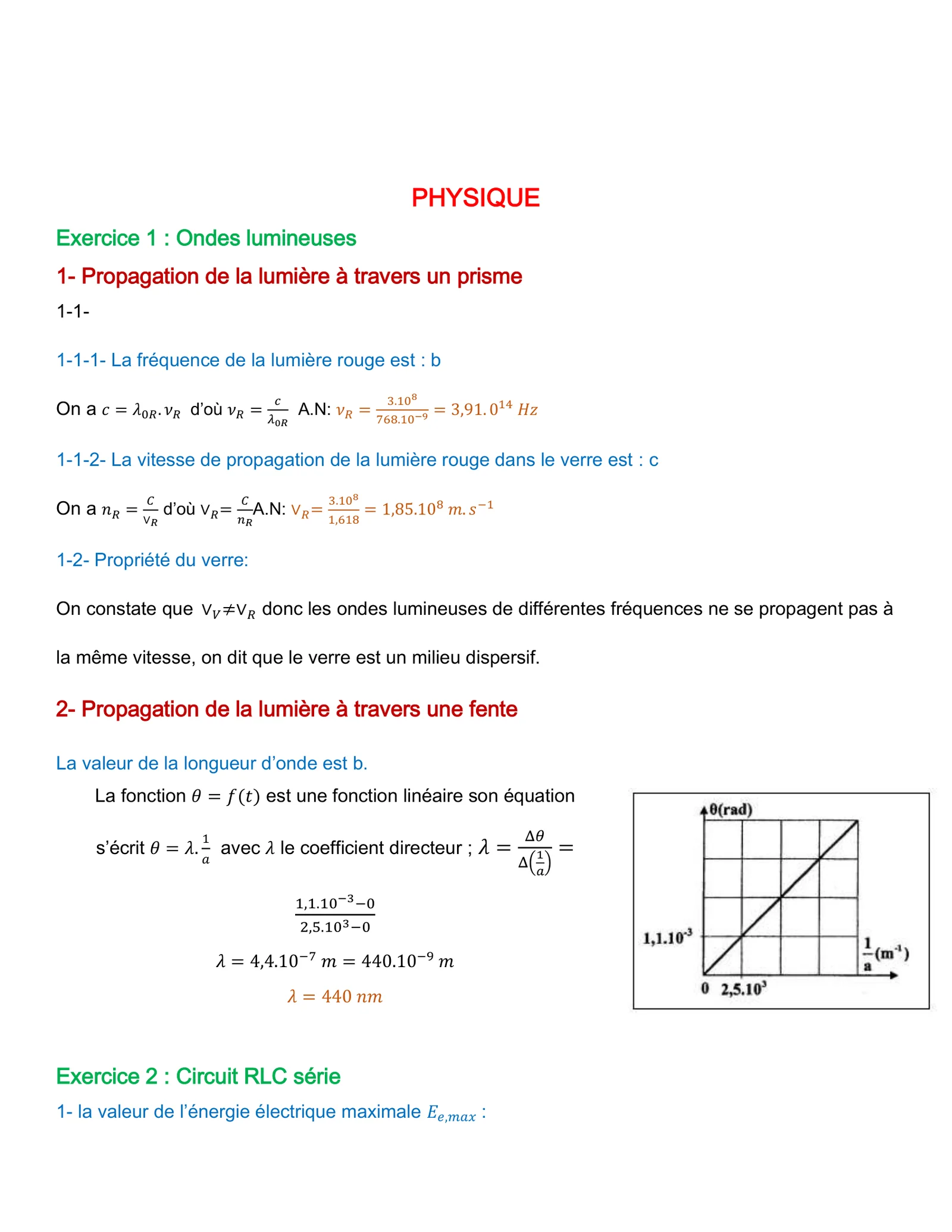 Corrige Physique Bac SVT 2017 page 4