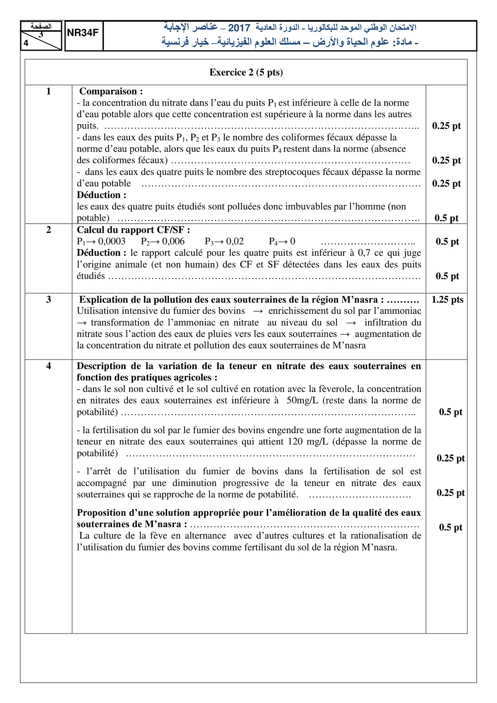 Corrige SVT Bac SVT 2017 page 3