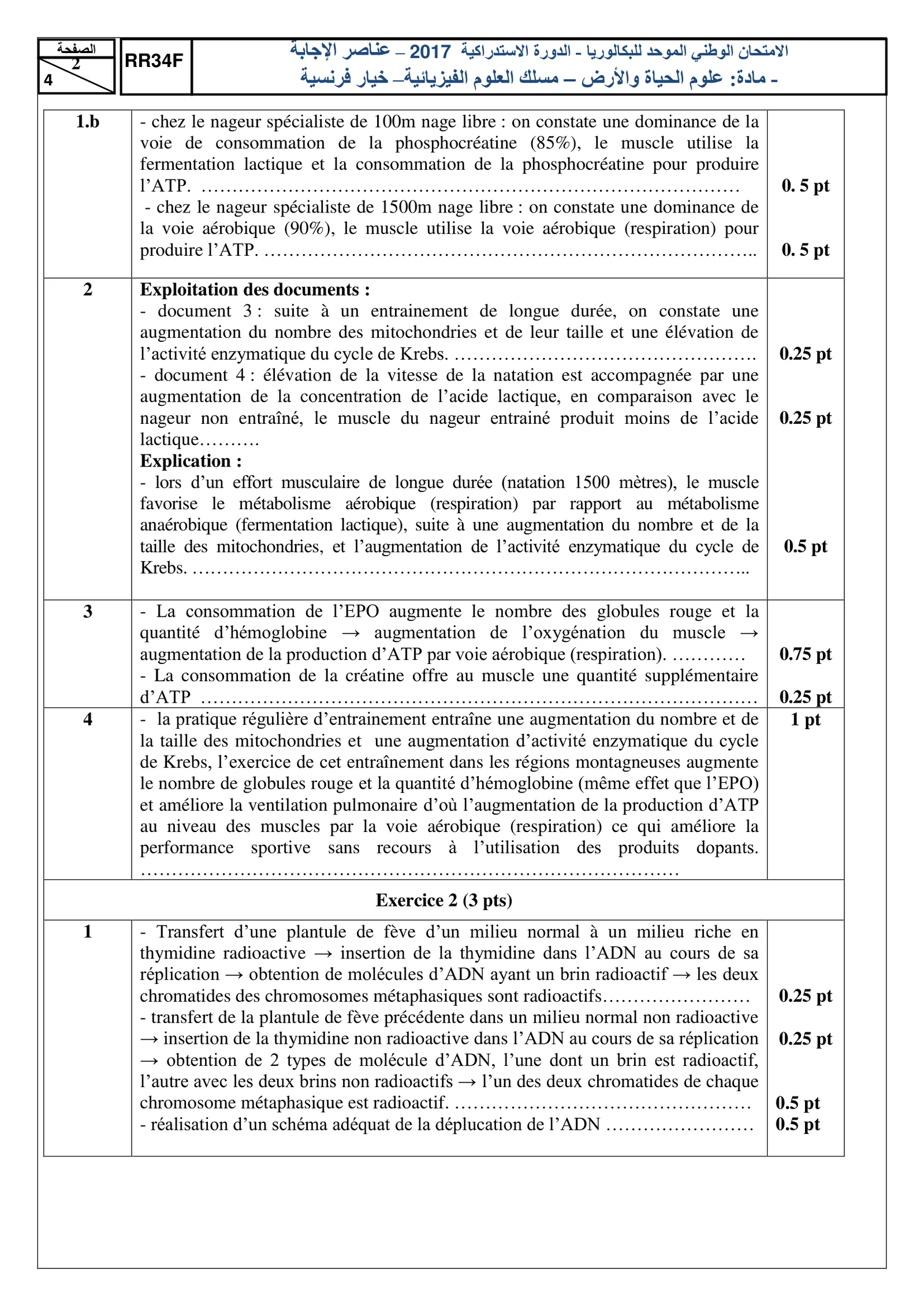 Corrige SVT Bac SVT 2017 page 2