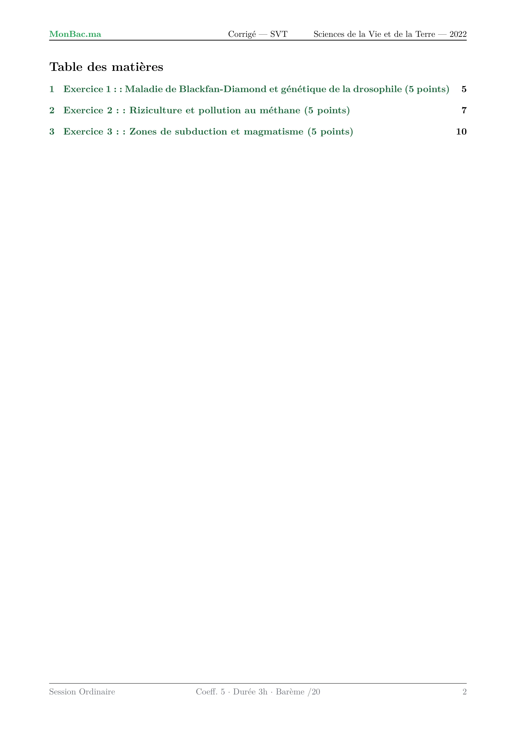 Corrige SVT Bac SVT 2022 page 2