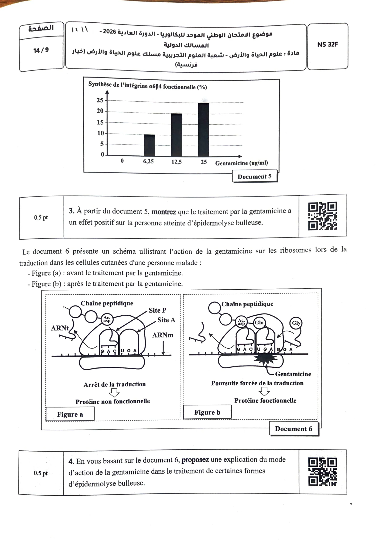Sujet SVT Bac SVT 2026 page 8
